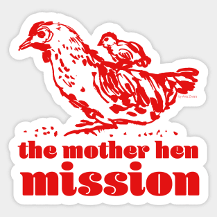 The mission - red Sticker